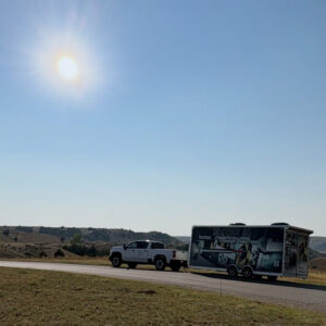 Komax Roadshow Truck on the road