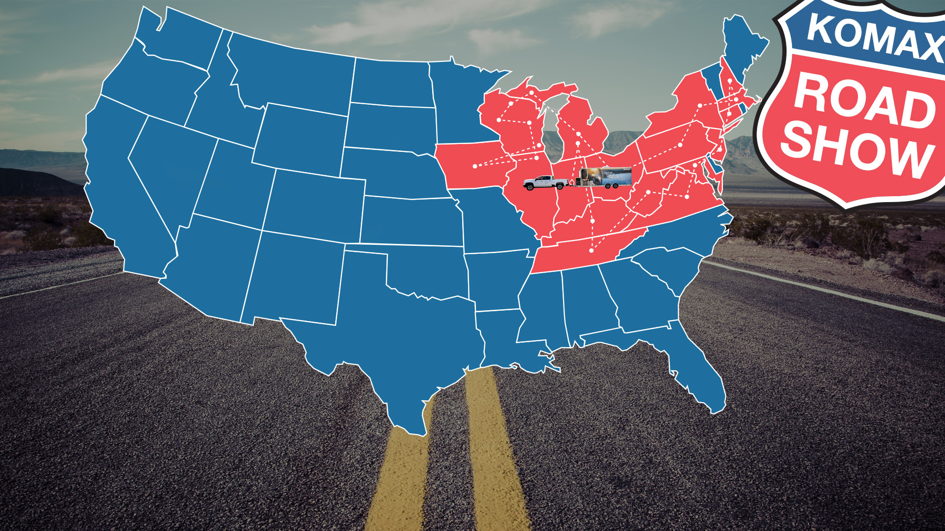 Komax 2025 Roadshow Route