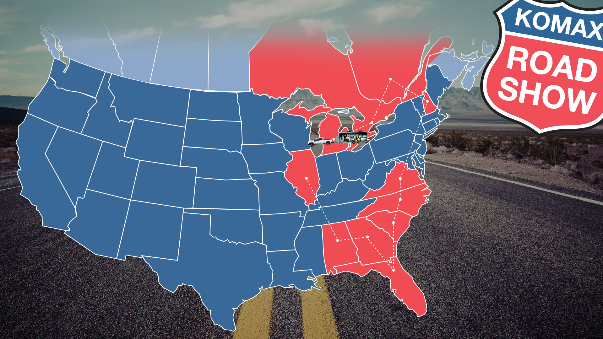 Komax 2026 Roadshow Route
